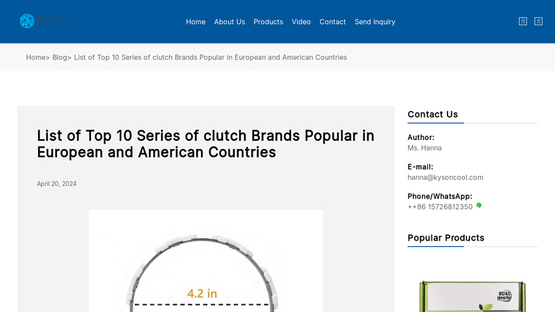 List of  Series of clutch Brands Popular in European and ... clutch car part