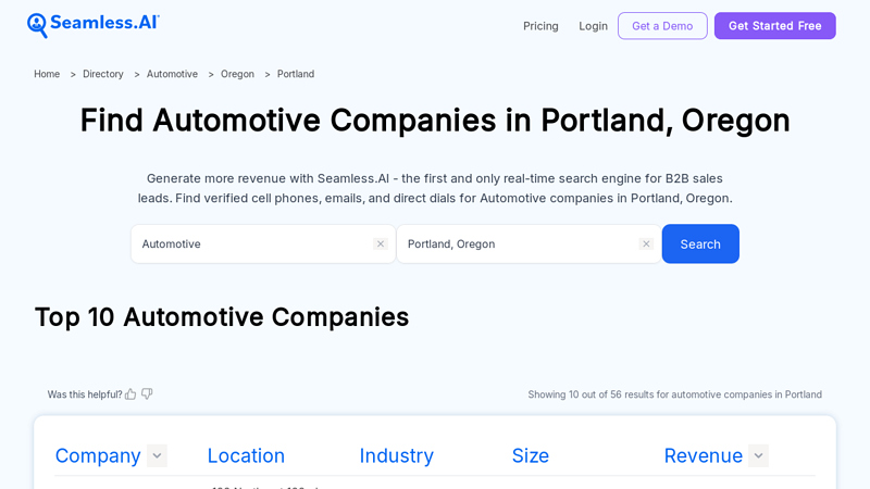 List of Startups Automotive Companies in Portland, Oregon beaverton auto parts