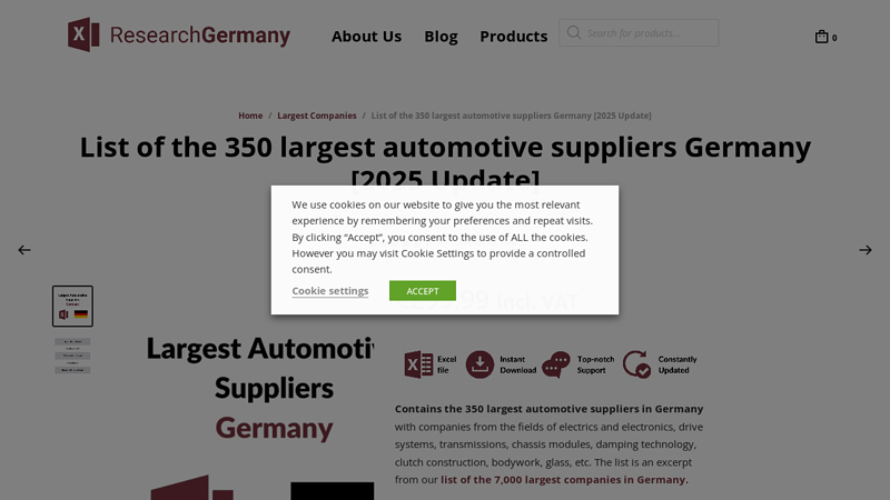 List of the 350 largest automotive suppliers Germany [2025 Update] german auto parts