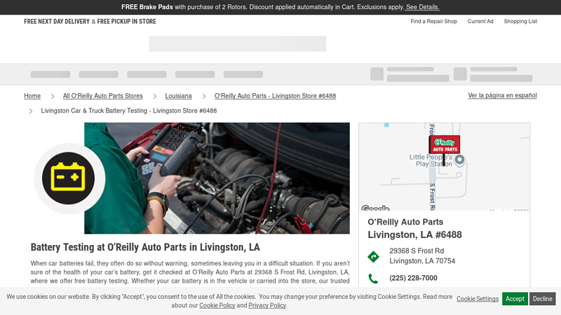 Livingston Car & Truck Battery Testing advance auto parts denham springs