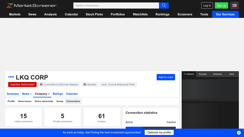 LKQ Corp: Connections & Networks lkq car parts