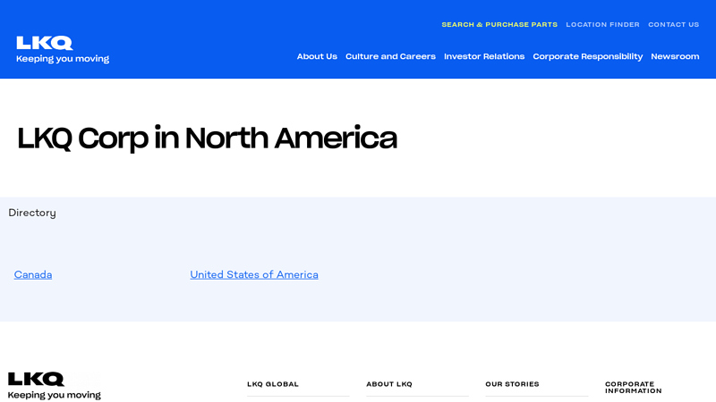 LKQ CORP in United States of America pick your part gainesville car parts