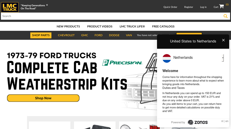 LMC Truck salvage semi truck parts