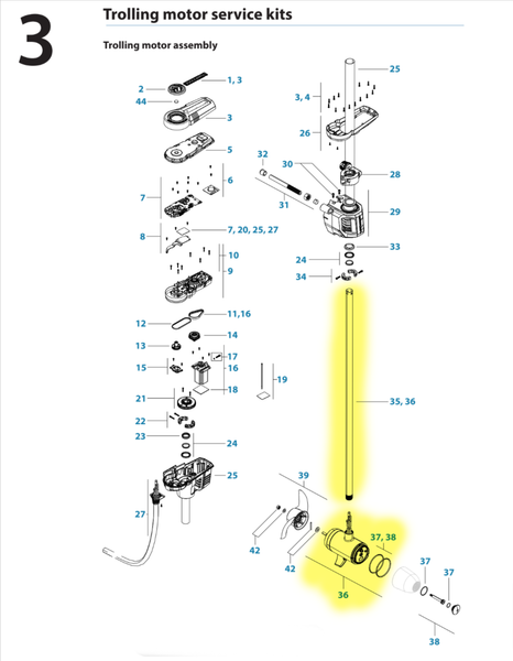 Lowrance Ghost Trolling Motor Parts guide