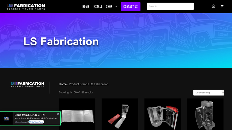 LS Fabrication Classic Truck Parts 1971 chevy truck parts