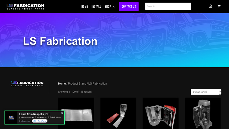 LS Fabrication Classic Truck Parts 1963 chevy truck parts