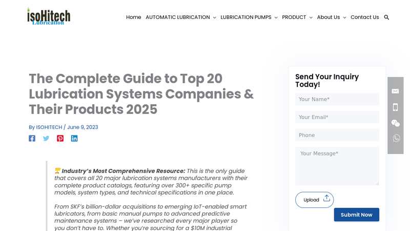 Lubrication Systems Companies & Products Guide 2025 lincoln auto greaser parts