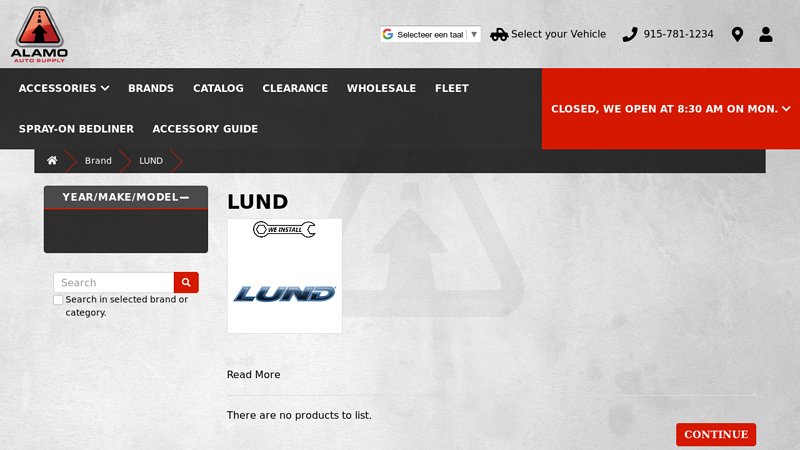 LUND alamo auto parts