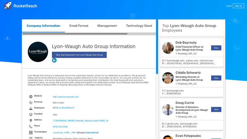 Lyon waugh auto parts