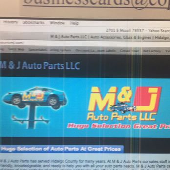 M And J Auto Parts guide
