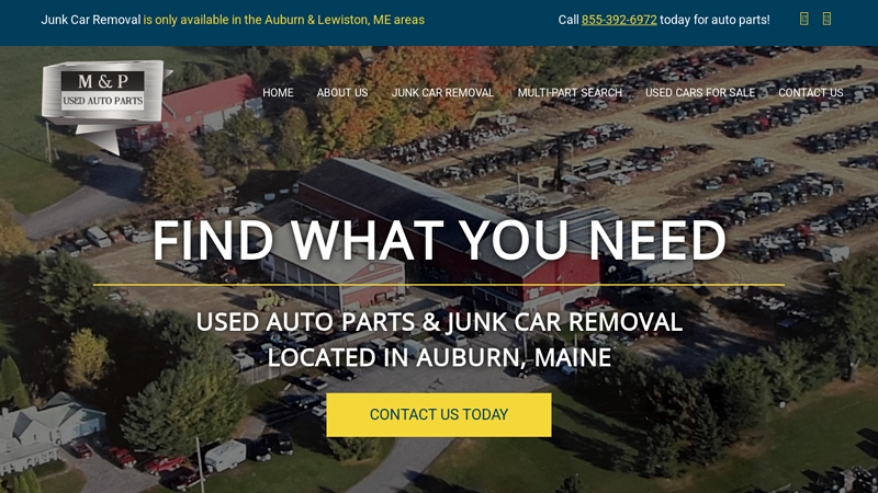 M and P Auto Parts pull a part augusta used cars