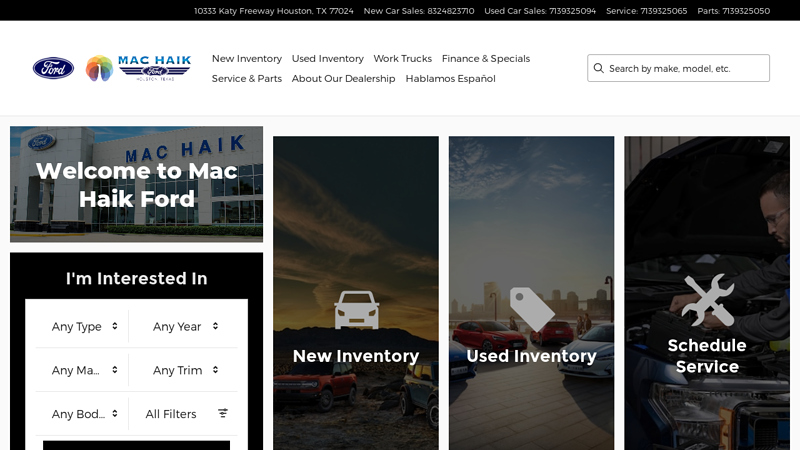 Mac Haik Ford mac haik ford parts