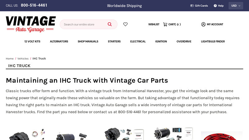 Maintaining an IHC Truck with Vintage Car Parts old international truck parts for sale