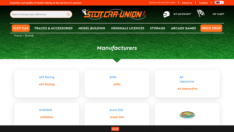 Manufacturers 1 24 slot car parts