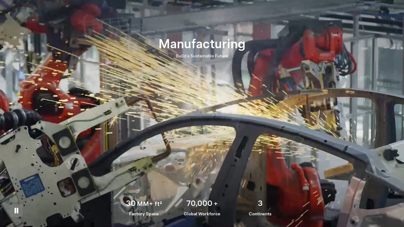 Manufacturing tesla motor parts