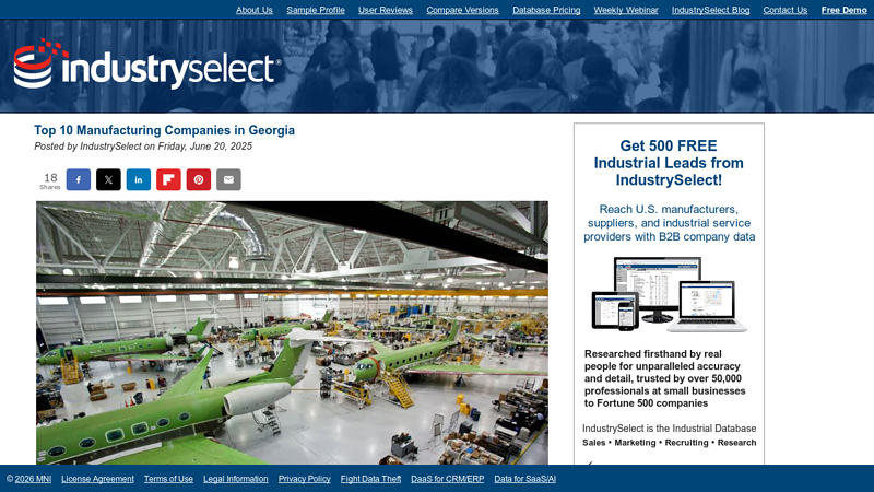 Manufacturing Companies in Georgia auto parts atlanta