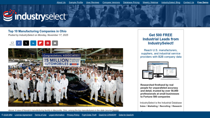 Manufacturing Companies in Ohio car parts toledo ohio