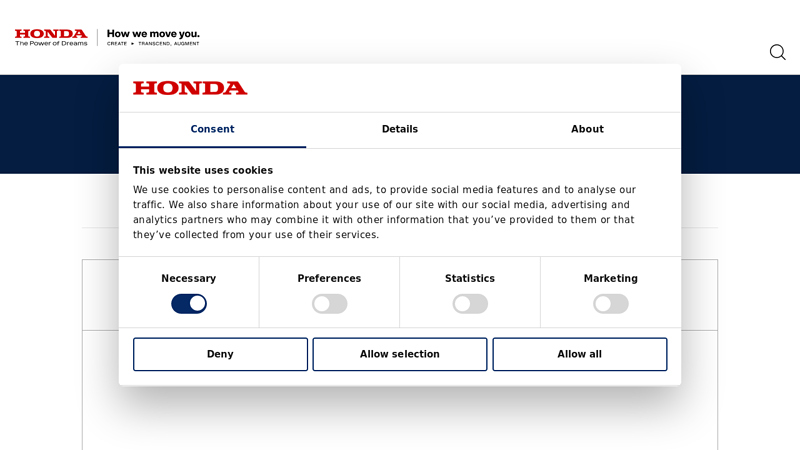 Manufacturing (Components) - Honda Global honda parts and accessories