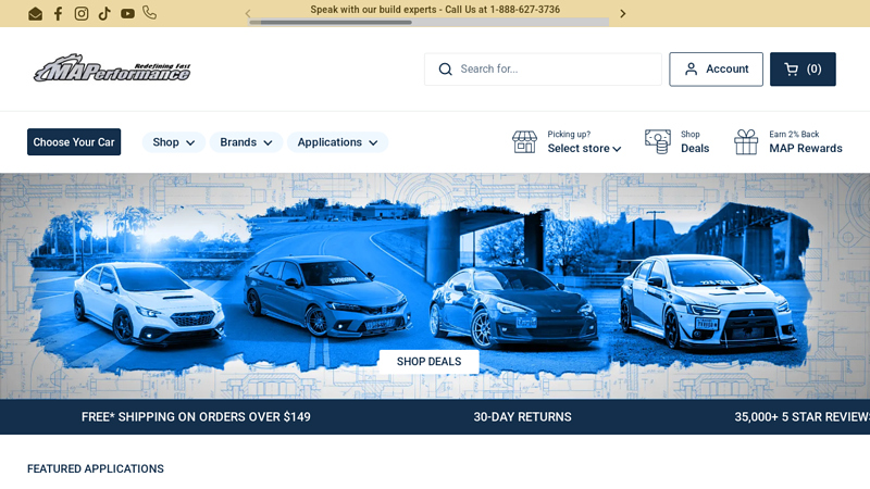 MAPerformance aftermarket car parts wholesale