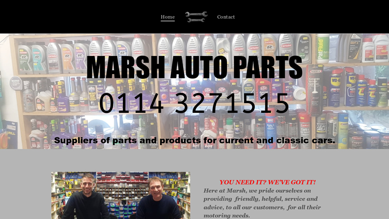 Marsh Auto Parts for current and classic car parts. marsh auto parts