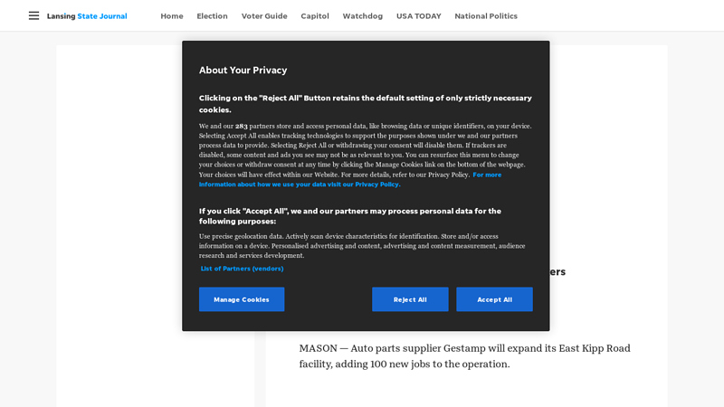 Mason auto parts supplier Gestamp to expand, hire 100 new workers mason auto parts