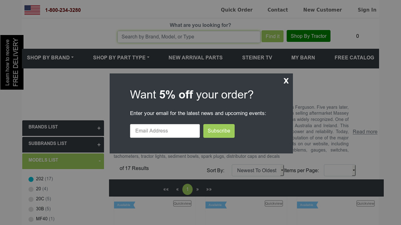 Massey Ferguson all states tractor parts