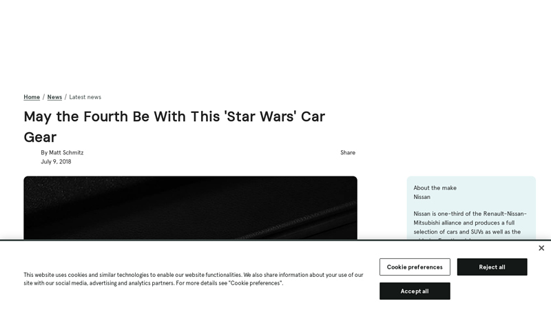 May the Fourth Be With This 'Star Wars' Car Gear star wars car parts