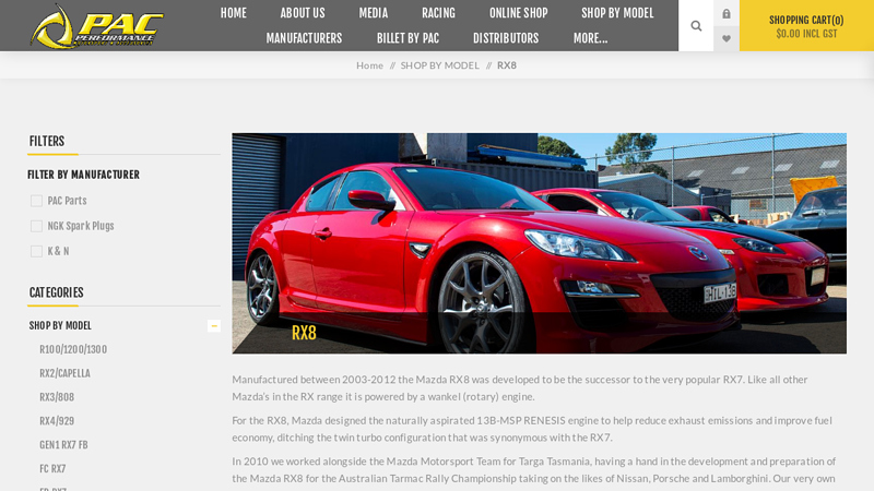 MAZDA RX8 PARTS UPGRADES & ACCESSORIES. Pac ... rx8 car parts
