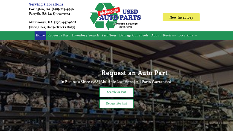 McDonough Used Auto Parts mcdonough used auto parts covington ga