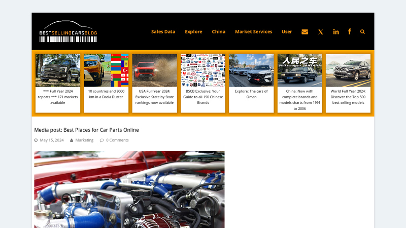 Media post buying car parts