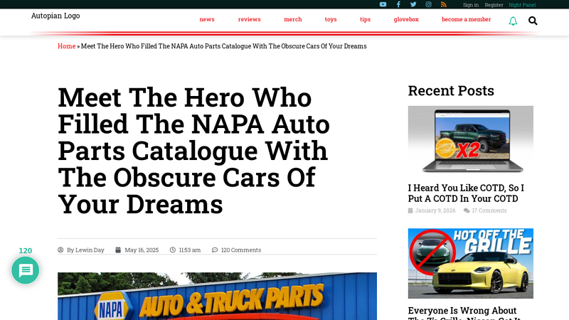Meet Hero Who Filled NAPA Catalogue With Obscure Cars napa auto parts - the rock parts company
