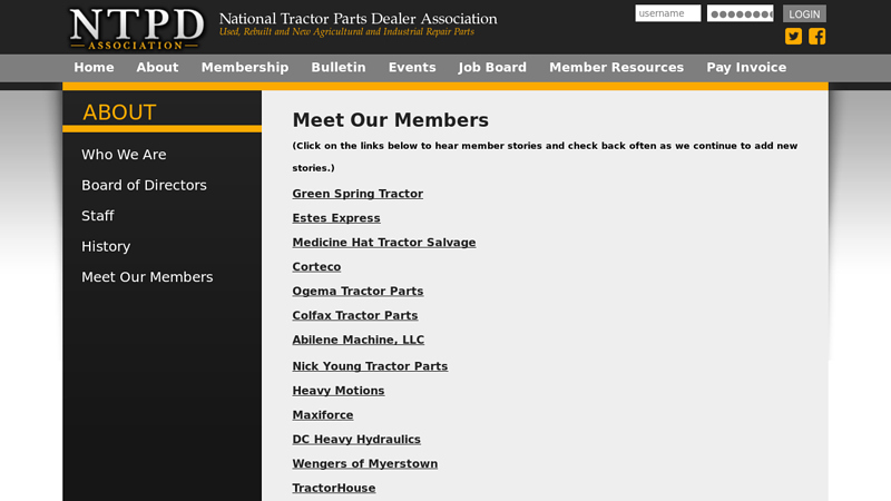 Meet Our Members ai products tractor parts