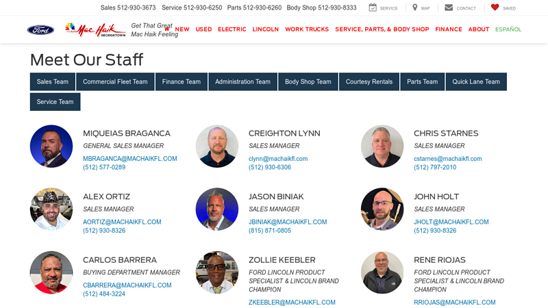 Meet Our Staff lindell auto parts