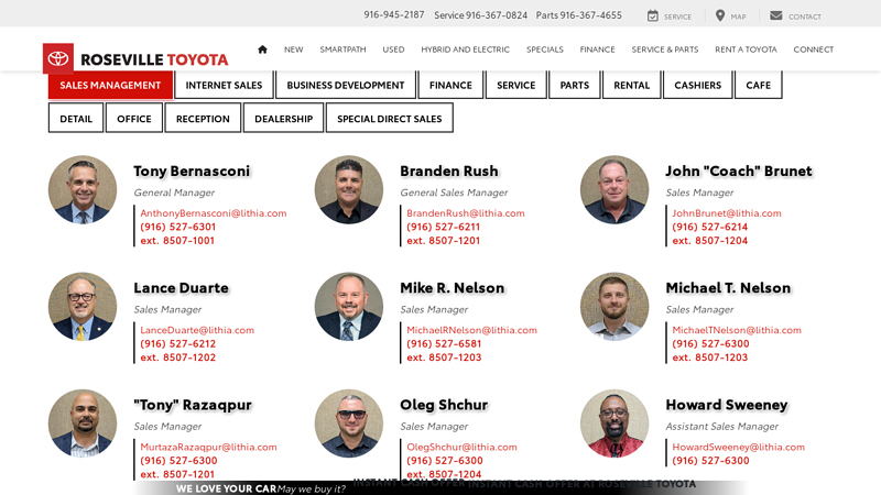 Meet Our Staff roseville toyota parts department