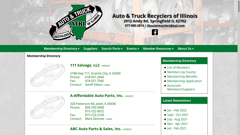 Membership Directory city auto parts calumet city illinois