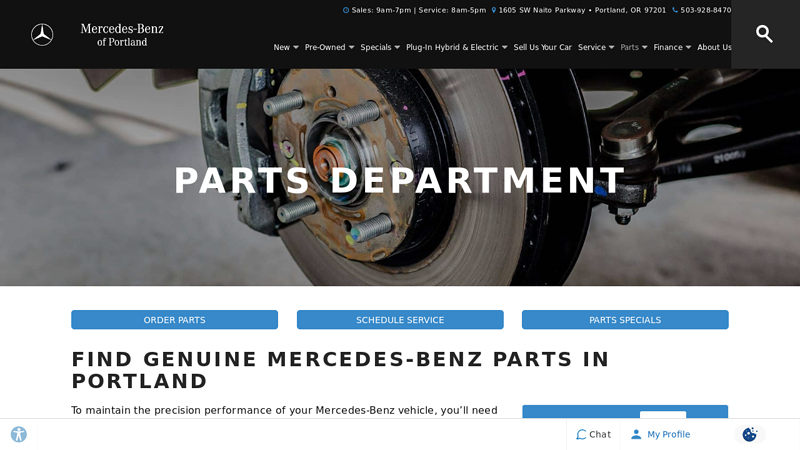 Mercedes-Benz OEM Parts car parts portland oregon