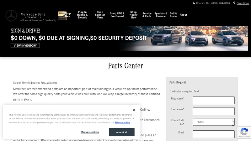 Mercedes-Benz OEM Parts & Accessories auto parts nashville