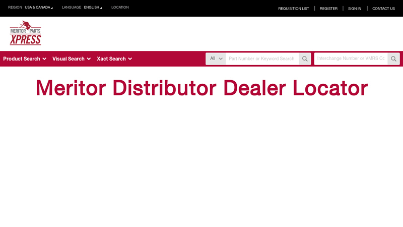 Meritor Distributor and Dealer Locator charlebois truck parts