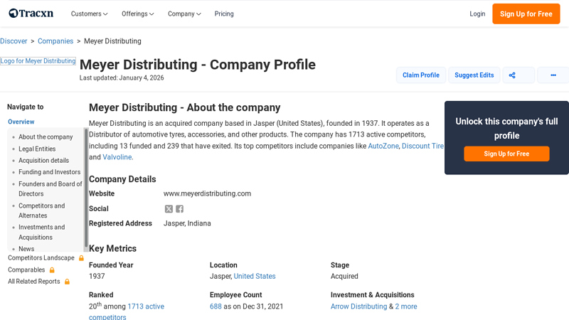 Meyer Distributing meyers auto parts