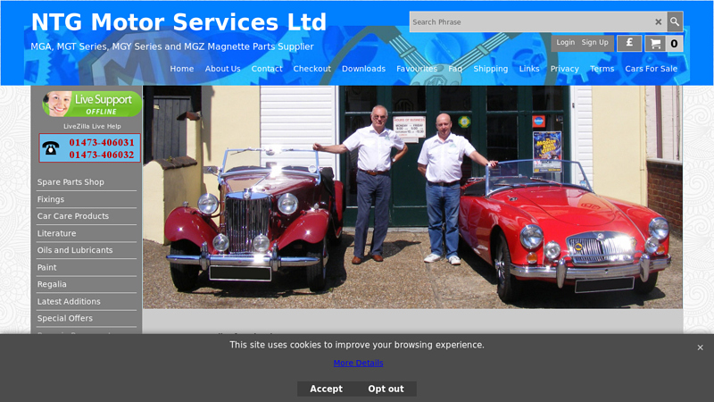 MGbits4U The Classic MG Parts Supplier mg car parts