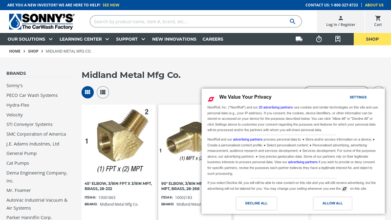 Midland Metal Mfg Co. Products auto parts midland
