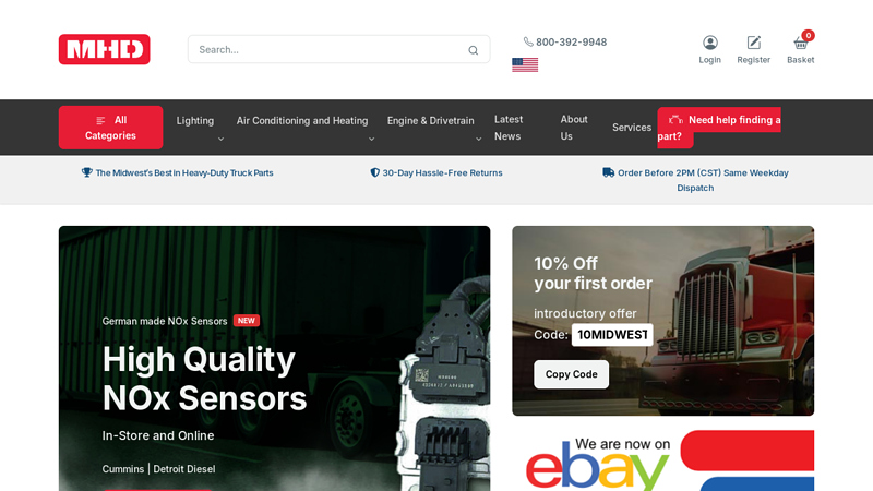 Midwest Heavy Duty Parts heavy duty truck parts online