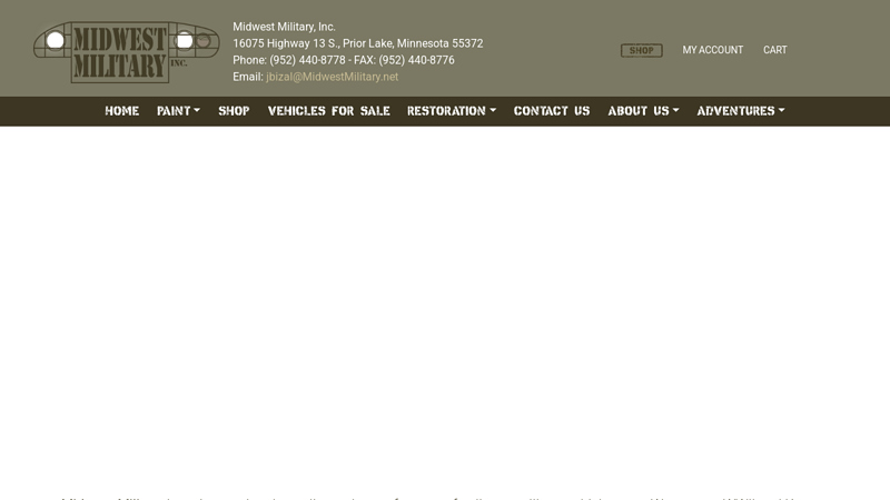 Midwest Military dodge m37 truck parts