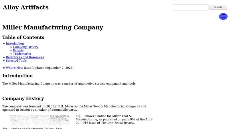 Miller Manufacturing Company miller auto parts