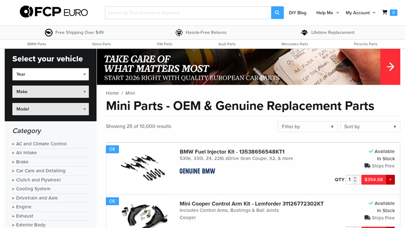 Mini Parts Online mini car parts near me
