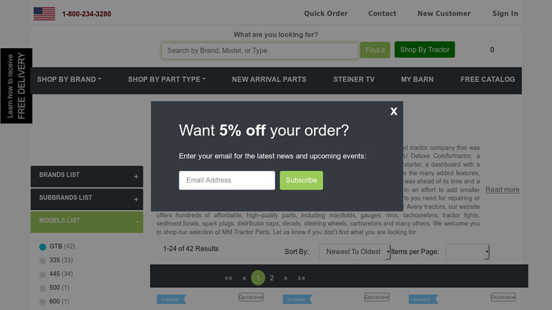 Minneapolis Moline power king tractor parts