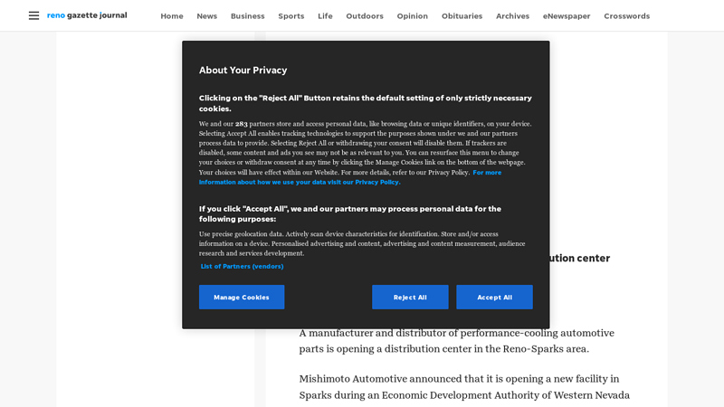 Mishimoto Automotive opens Reno car parts reno