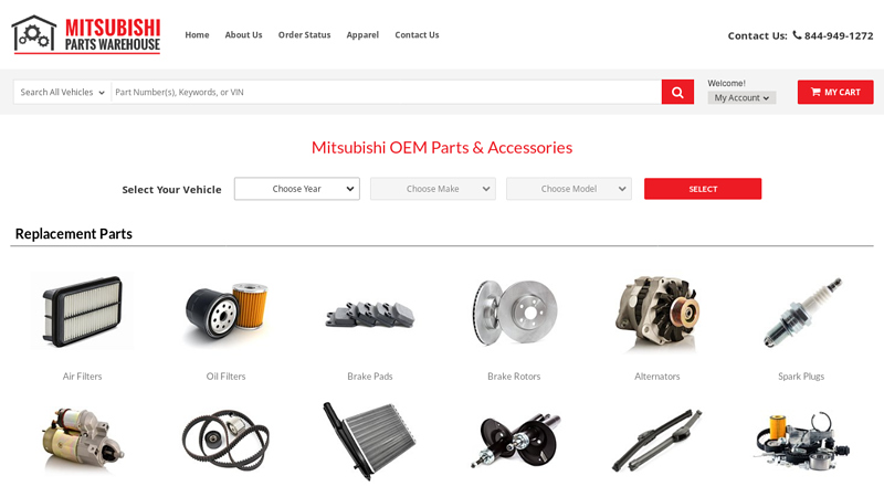 Mitsubishi Parts Warehouse mitsubishi outlander auto parts