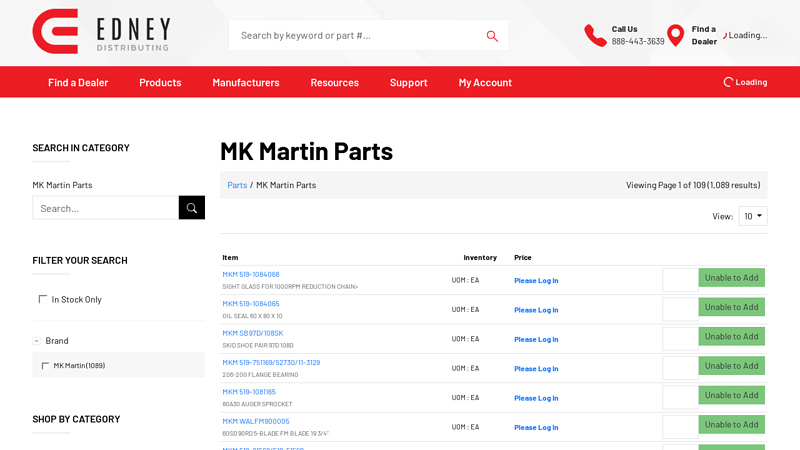MK Martin Parts martin tractor parts