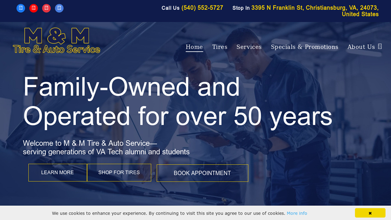 M&M Tire & Service m and m auto parts virginia